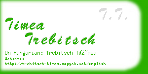 timea trebitsch business card